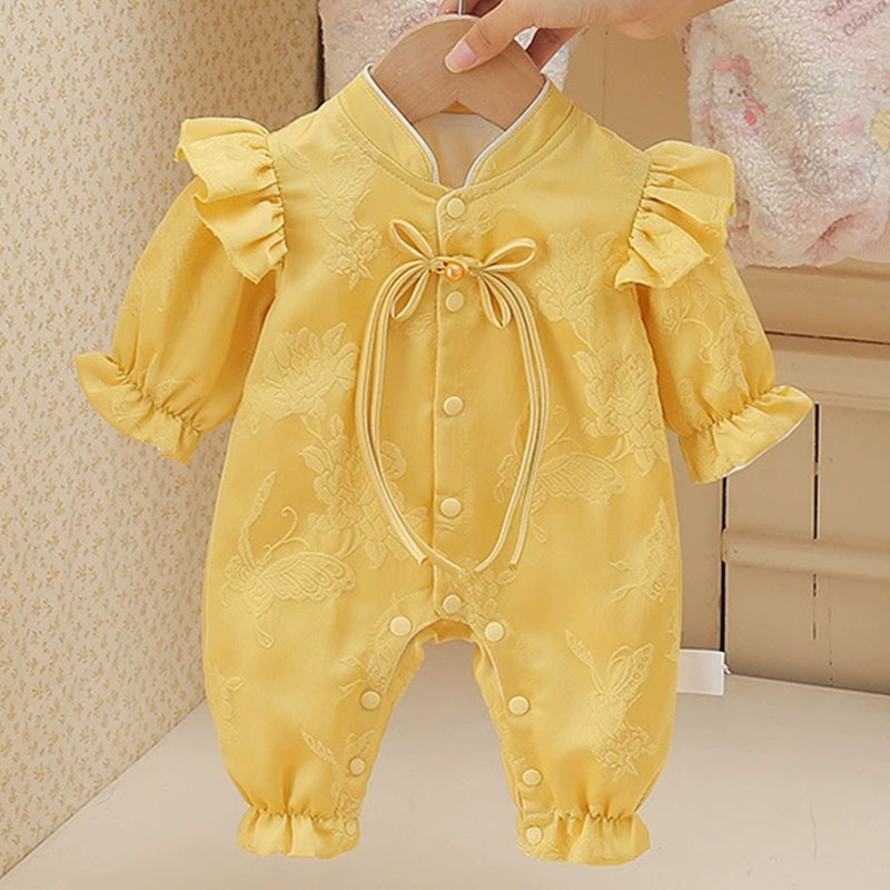 Baby Clothing Yellow - İlkbahar Sonbahar Yürümeye Başlayan Kız Giysileri