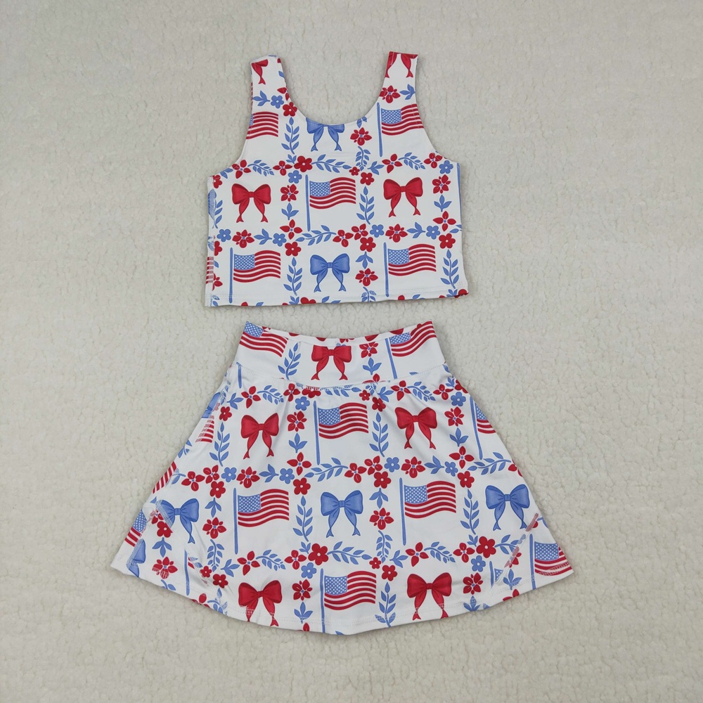 Baby Yoga Clothing - Toptan Bebek Bayrakları Fiyonklar Gömlek Etek