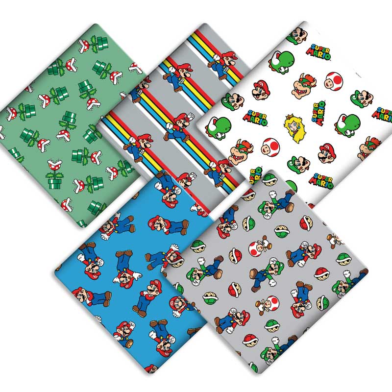 Baby Clothing Material - Polyester pamuk Karikatür Kumaş 140*50 cm