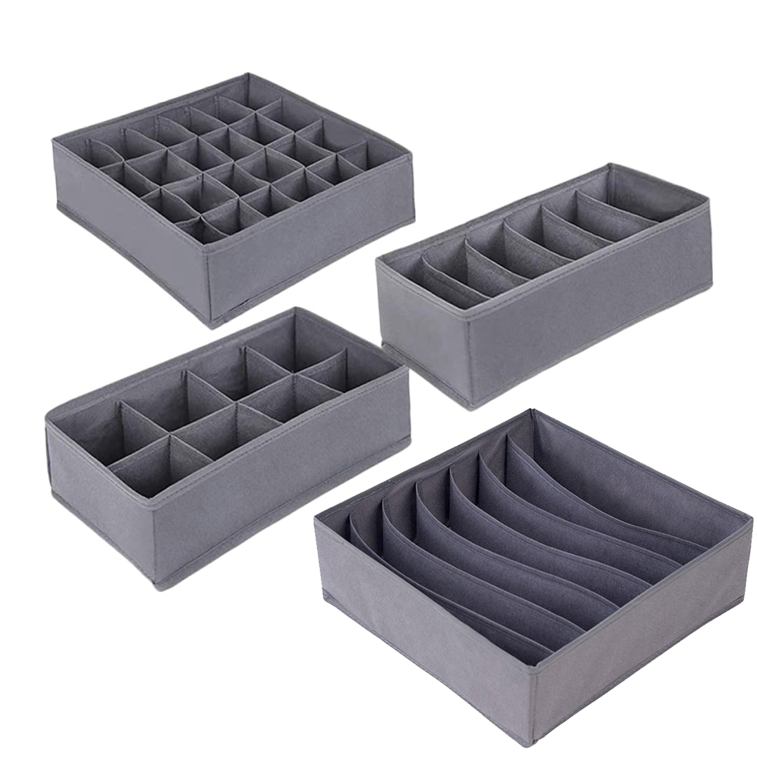 Baby Clothes Organiser - 6/7/8/24 Bölmeli Katlanabilir Kumaş İç Çamaşırı