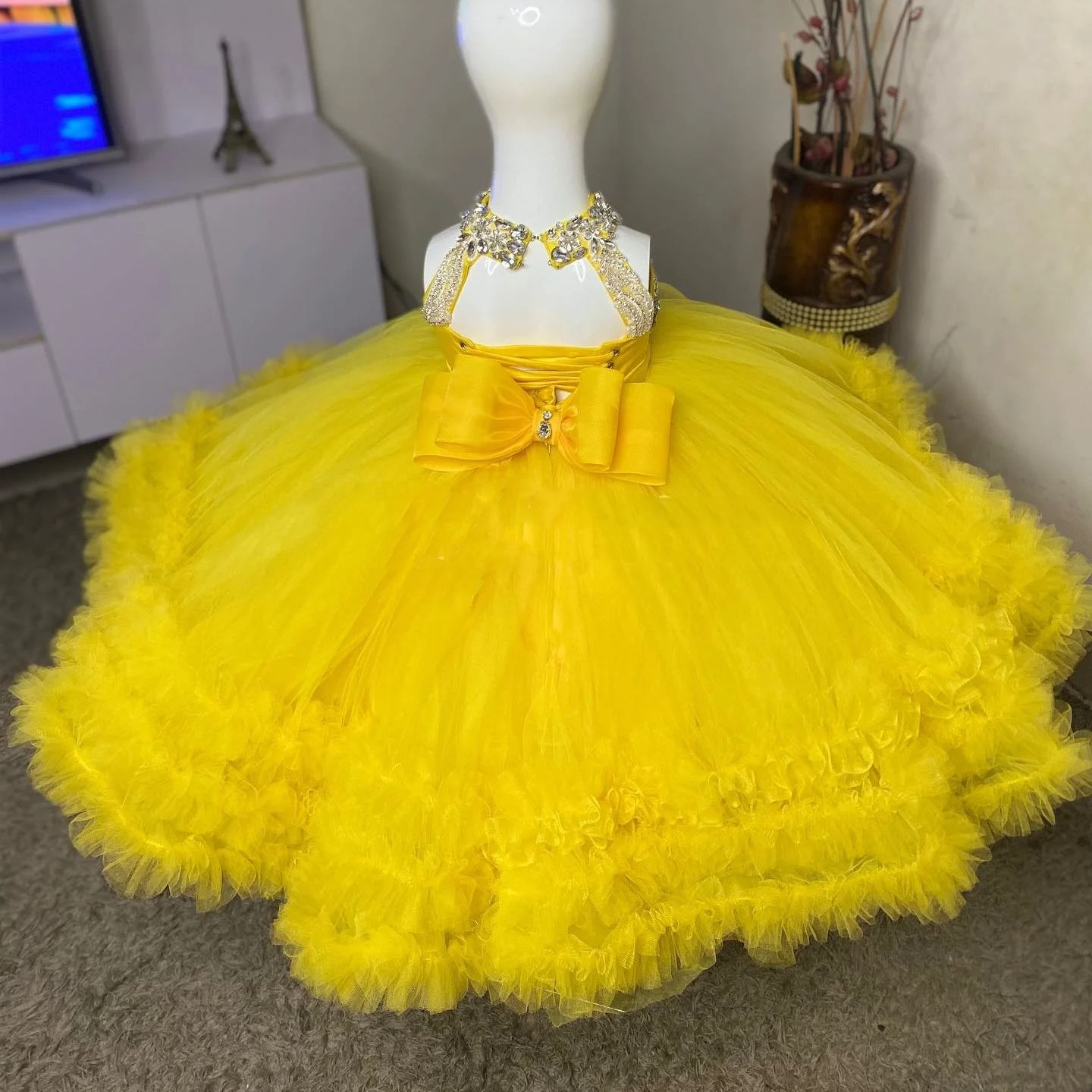 Muhteşem Sarı Çiçek Kız Elbise - Baby Clothing Yellow incelemesi ve fiyatı