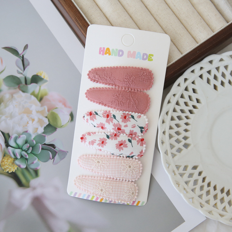 6 adet Kumaş Saç Klipleri Çiçe - Baby Clothing Material incelemesi ve fiyatı